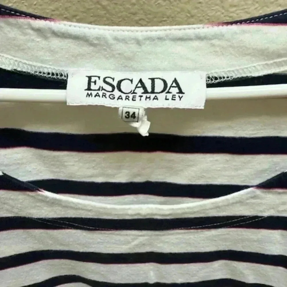 Escada Striped Top - Picture 2 of 3